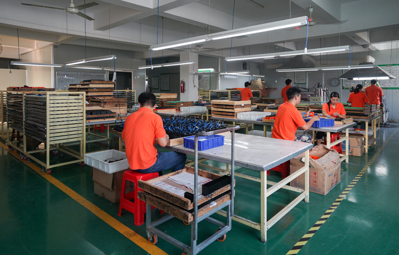 The factory's interior