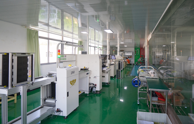 The factory's interior