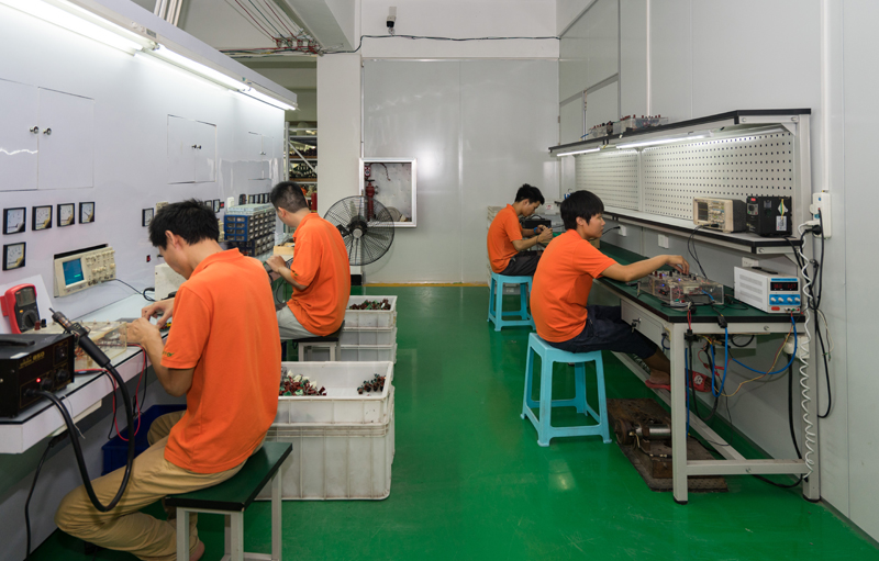 The factory's interior